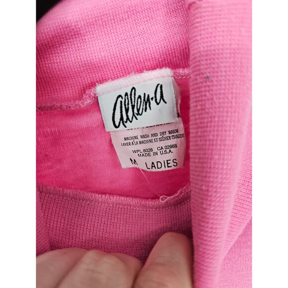 Allen A Women's Pink Long Sleeve Turtle Neck Top Size M - Picture 3 of 4